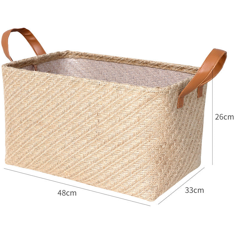 Baskets, Woven Hemp, 3 Different Sizes, 2 Colors, Storage Baskets.