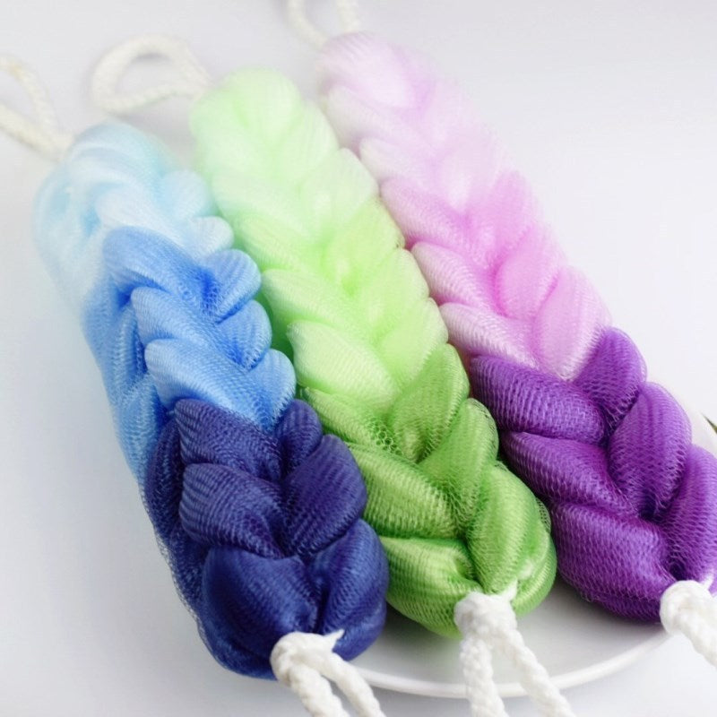 Bath Towel, Hand-Held, Back Rub Coming