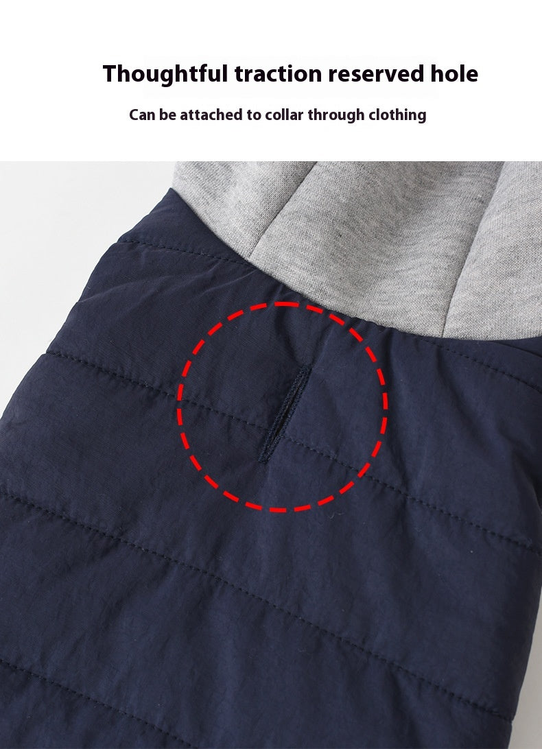 Fleece, Windproof, Cotton-Padded Jacket for Dogs