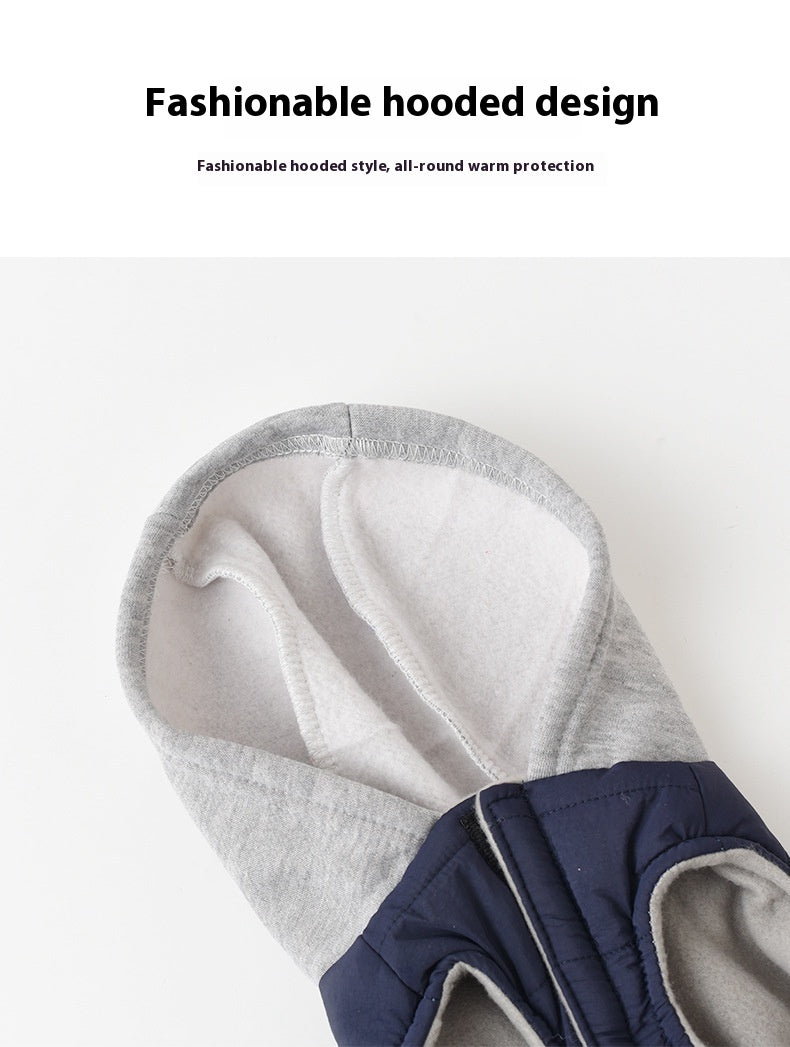Fleece, Windproof, Cotton-Padded Jacket for Dogs