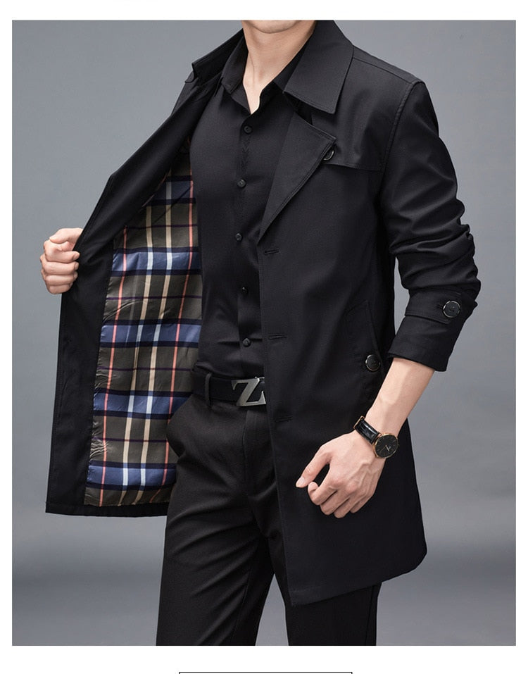 Men's Long Jacket, Suit High Quality, Plus Size