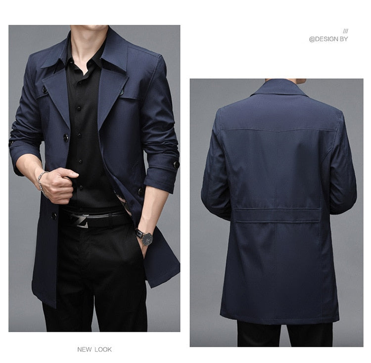 Men's Long Jacket, Suit High Quality, Plus Size