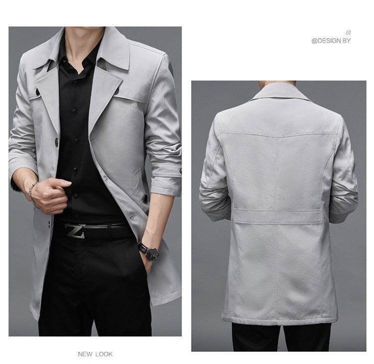 Men's Long Jacket, Suit High Quality, Plus Size