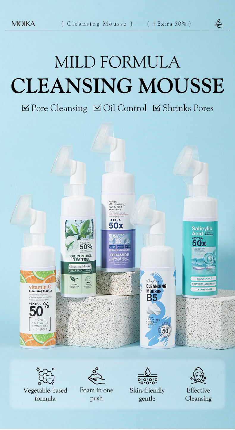 5 Types of Mousse Foam Facial Cleansers
