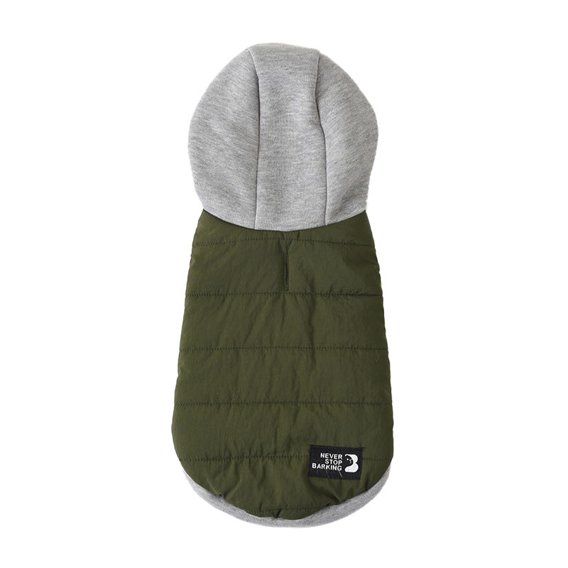 Fleece, Windproof, Cotton-Padded Jacket for Dogs