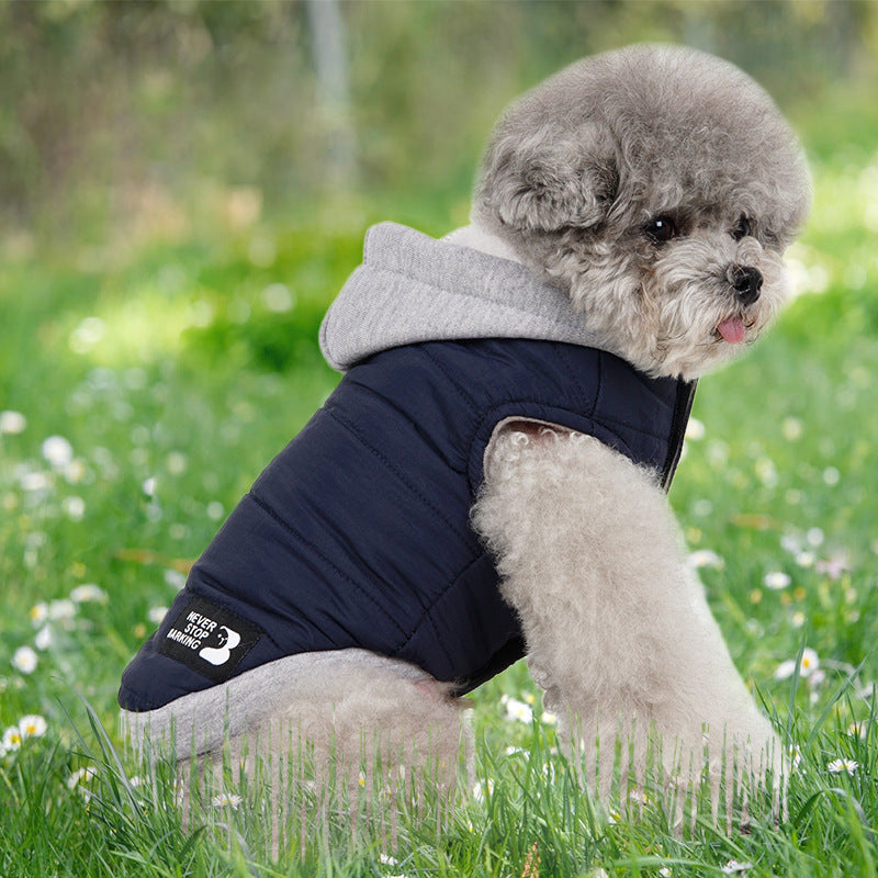 Fleece, Windproof, Cotton-Padded Jacket for Dogs