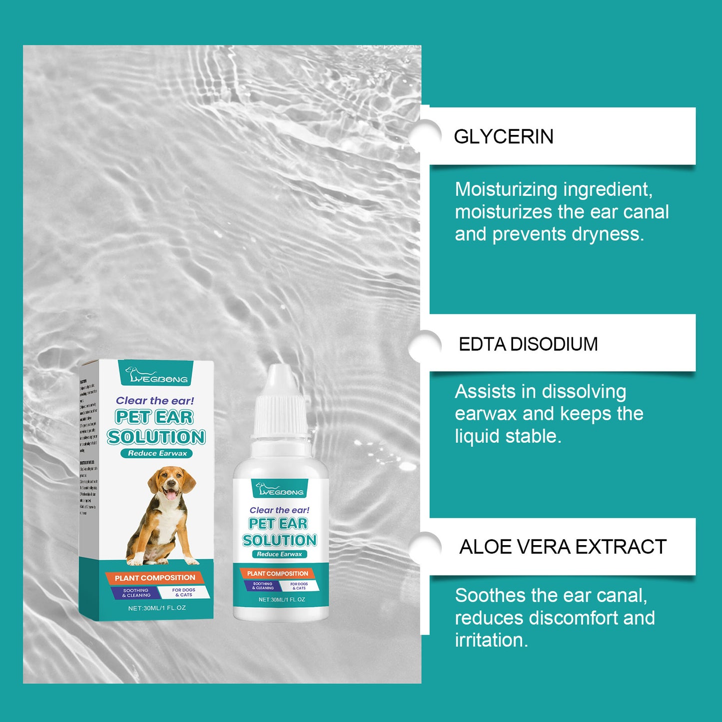 Pet Cleaning And Decontamination Ear Wash