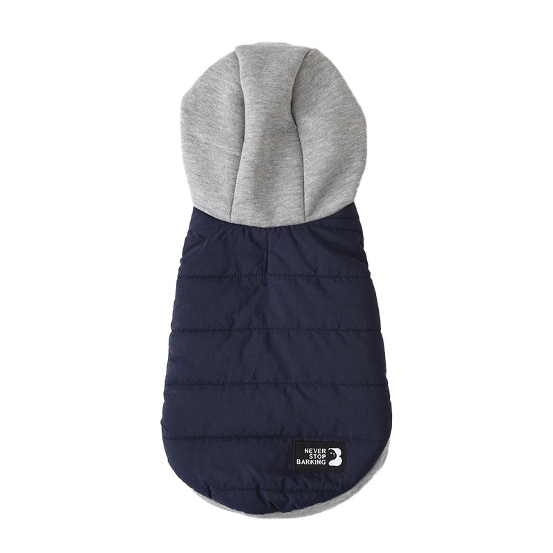 Fleece, Windproof, Cotton-Padded Jacket for Dogs