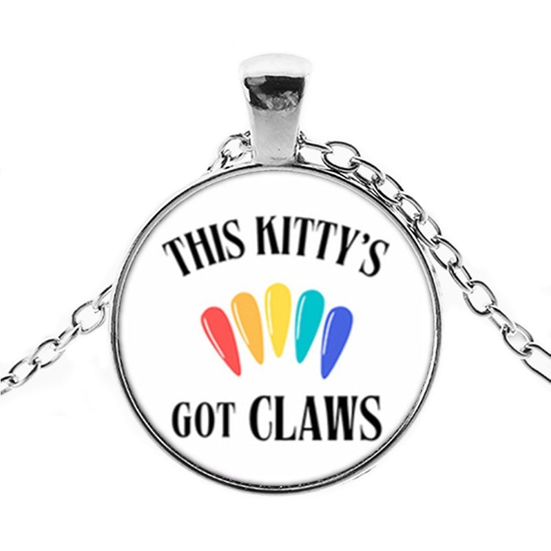 Punk Wednesday, Glass Dome Pendant Necklace.