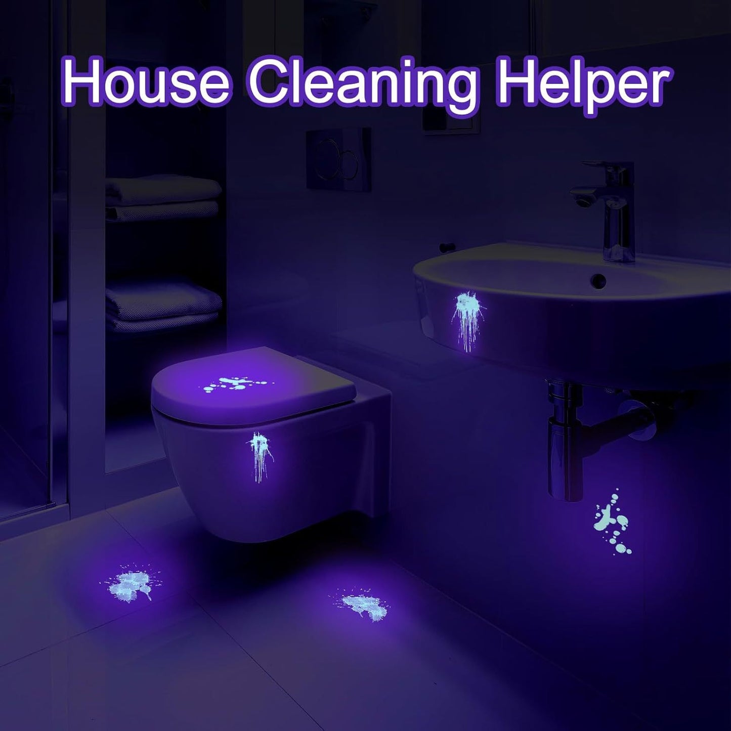 UV Flashlight LED Handheld Blacklight Flashlight Mini to Detect Bed Bugs, Scorpions.  Batteries Not Included.