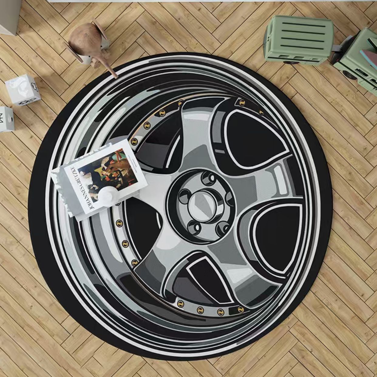 Velvet, Round Carpet (Various Designs)