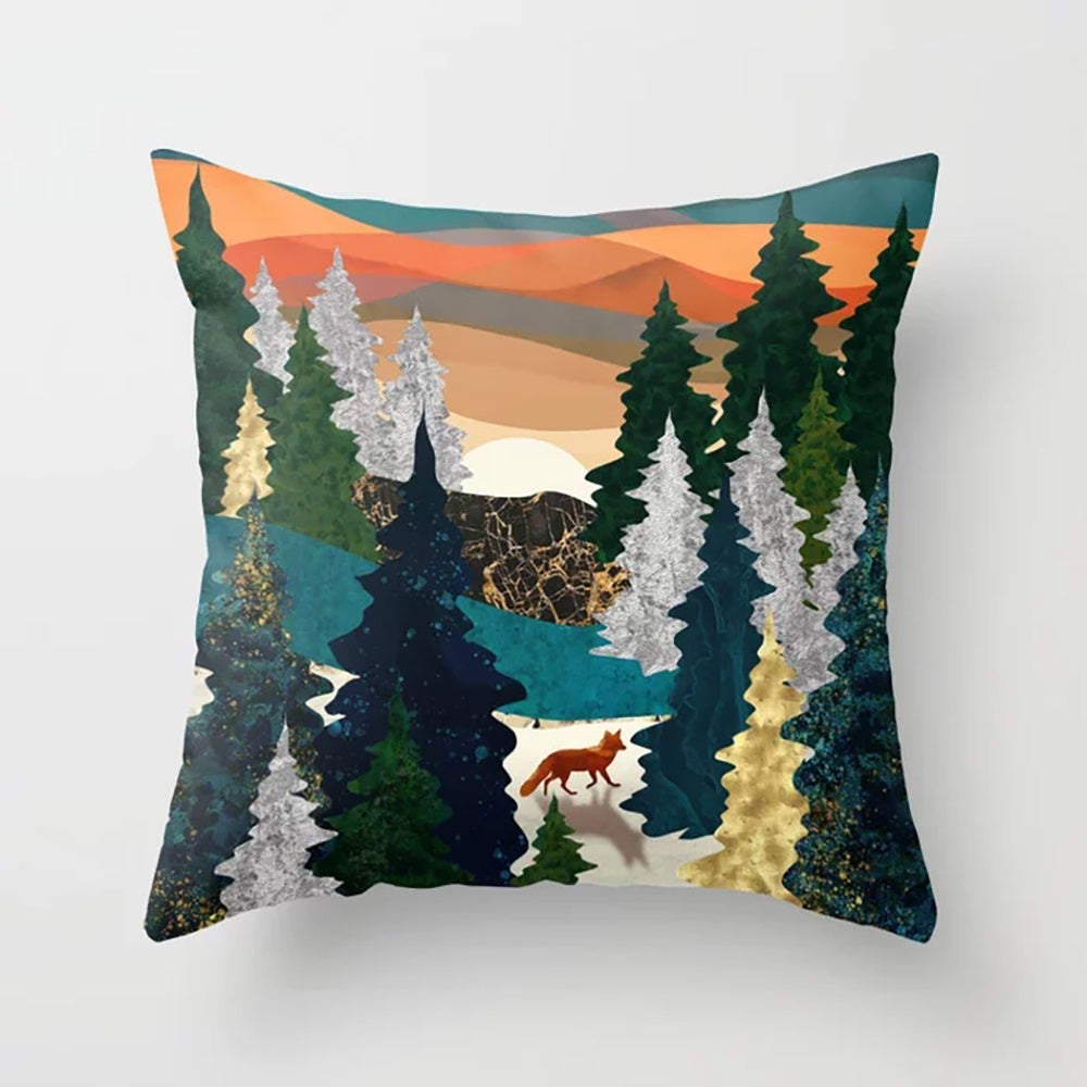 Mountain Region, Colorado Scenes, Sea Coast, Home Decor Plush Cushion Pillow Covers
