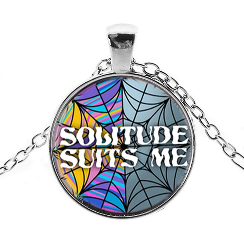 Punk Wednesday, Glass Dome Pendant Necklace.