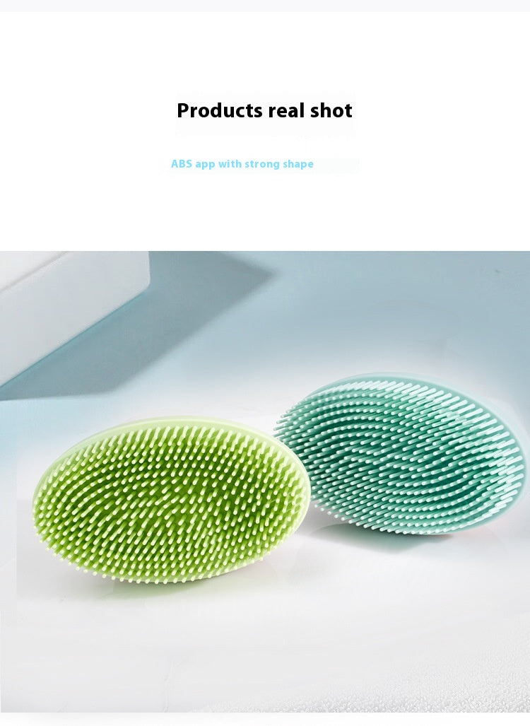 Silicone Bath Brush, Used as Soft Massage, Hand-Held.
