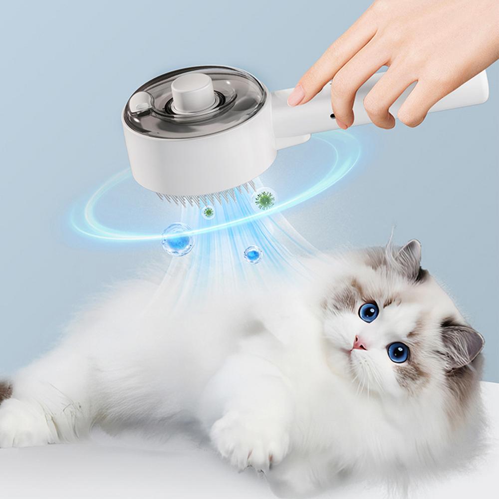 Steam Pet Spa Brushes, USB Rechargeable, Long And Short Hair Pets