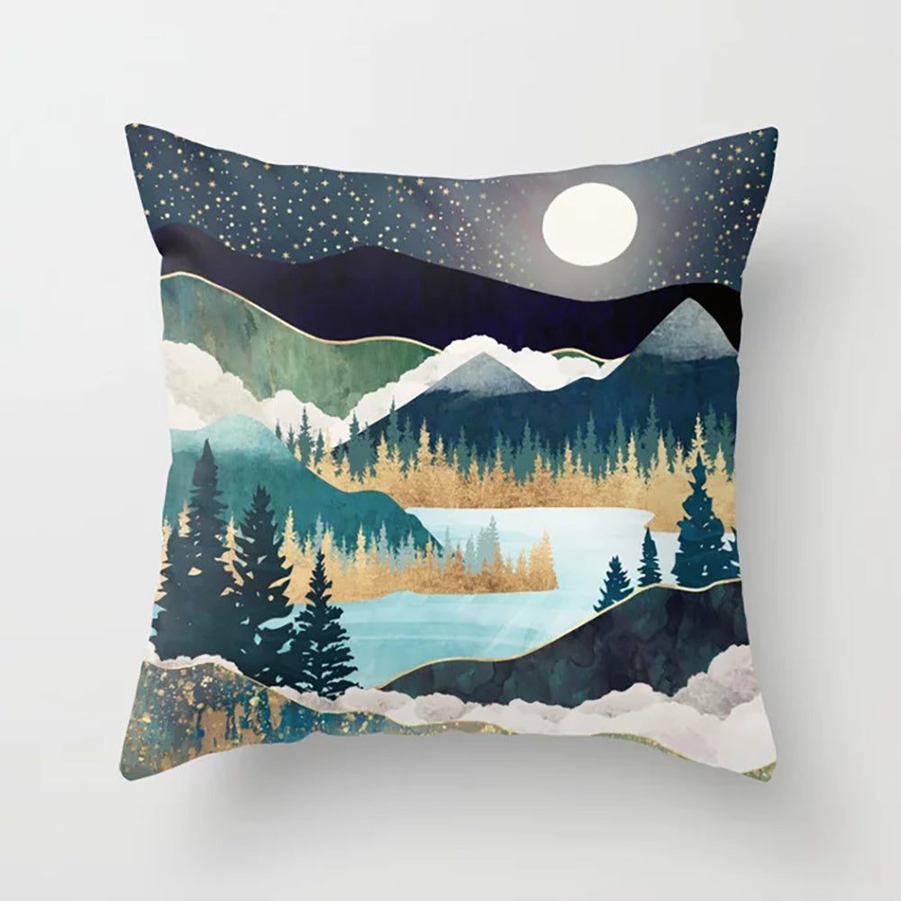 Mountain Region, Colorado Scenes, Sea Coast, Home Decor Plush Cushion Pillow Covers