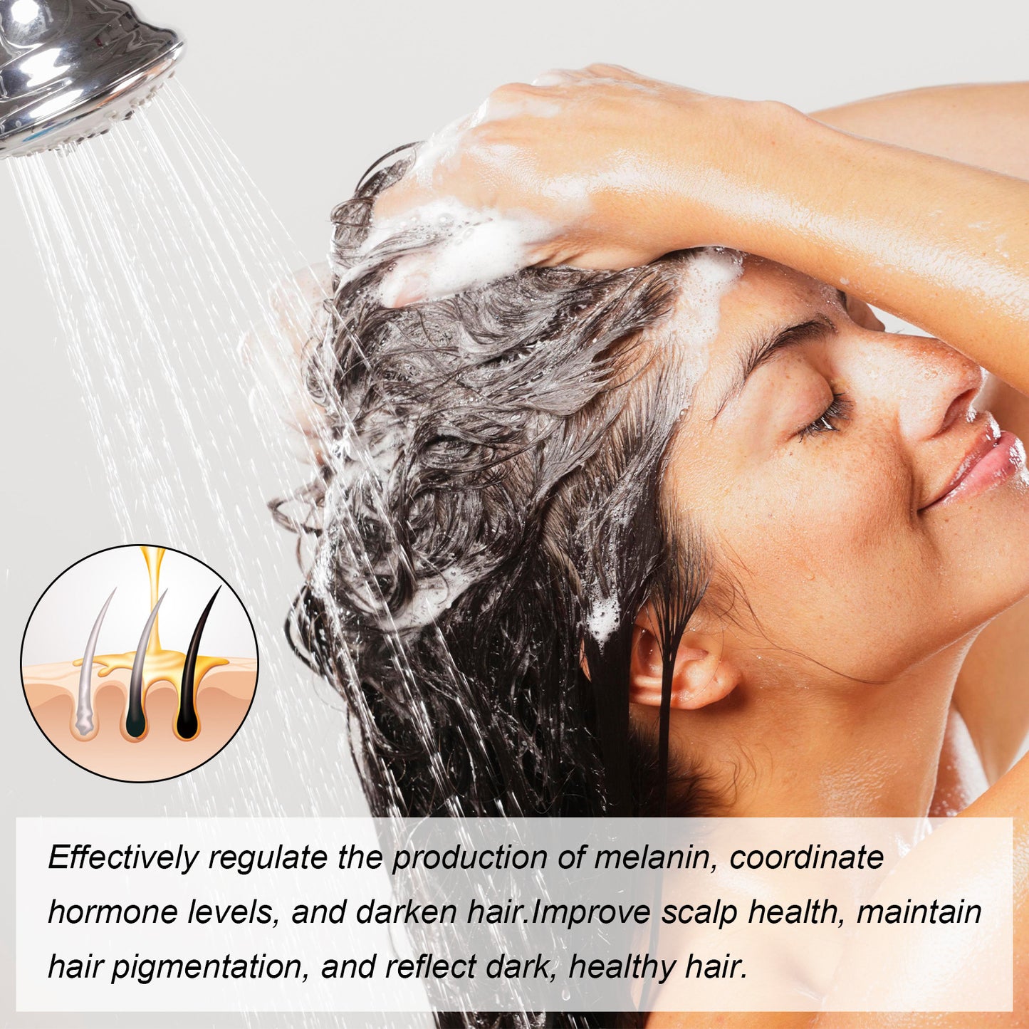 Natural Black Hair, Soft Glossy, Shampoo