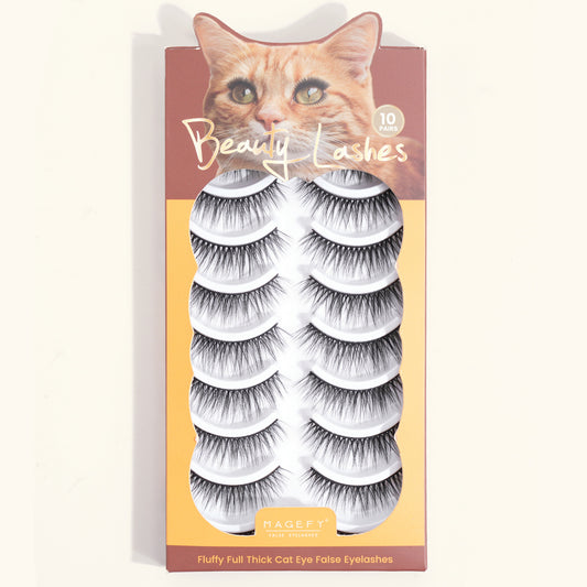 Sexy, Beauty, 10 Pairs Natural Eyelashes for Women.
