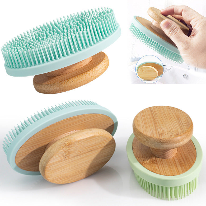 Silicone Bath Brush, Used as Soft Massage, Hand-Held.
