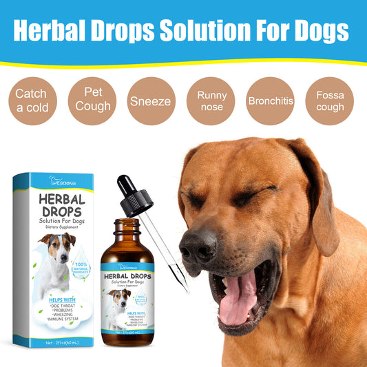 Pet Herbal Relief Drops for Cough, Runny Nose