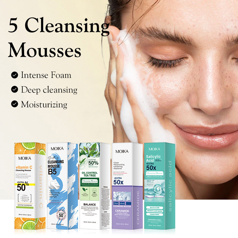 5 Types of Mousse Foam Facial Cleansers