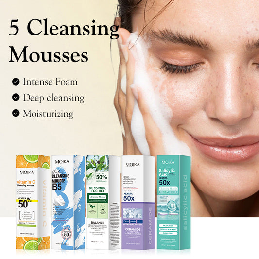 5 Types of Mousse Foam Facial Cleansers