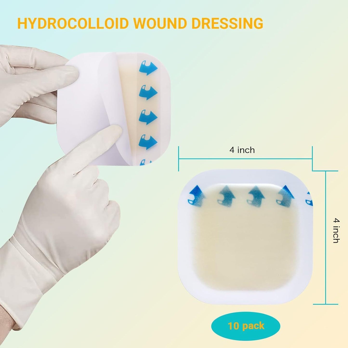 Ultra-Thin, Hydrocolloid Dressing- Bandages