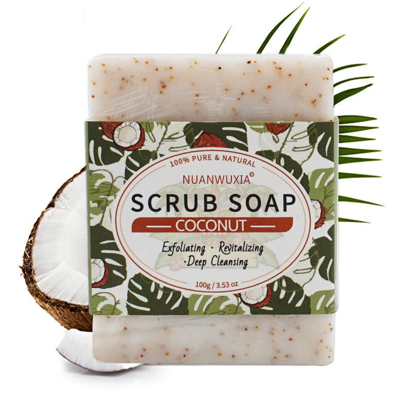 Handmade Coconut Scrub Soaps, Gently Cleans And Softens