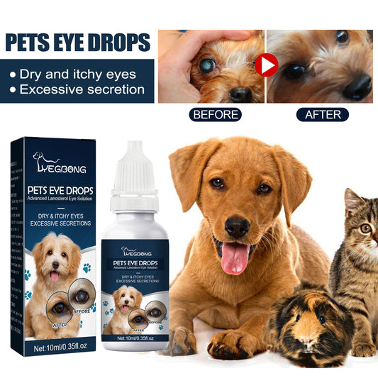 Pet Eye Drops for Tear Removal, Relief of Itching