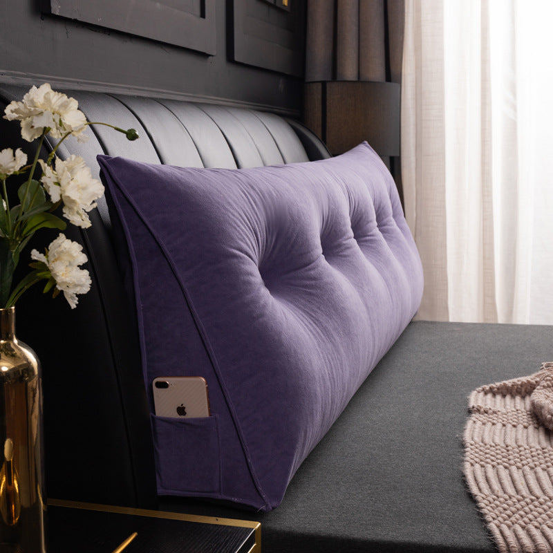 Scandinavian/Nordic Cushion Velvet, Bedroom Headboard Backrest, Large Pillow.