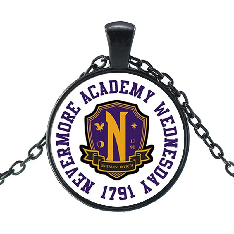 Punk Wednesday, Glass Dome Pendant Necklace.