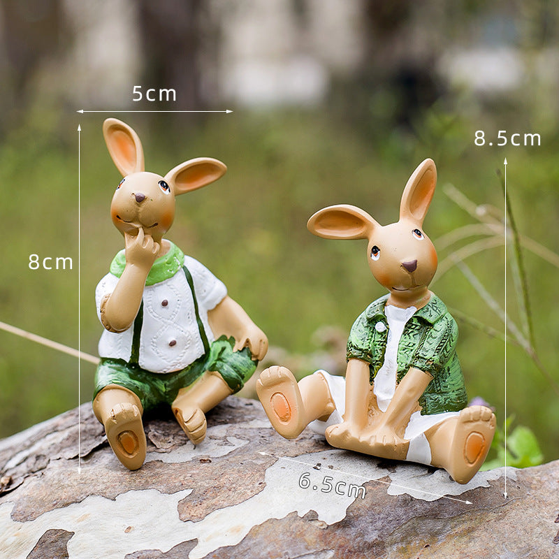 Garden Rabbit Ornaments or Decorations.