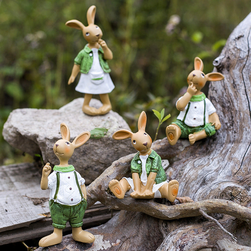 Garden Rabbit Ornaments or Decorations.