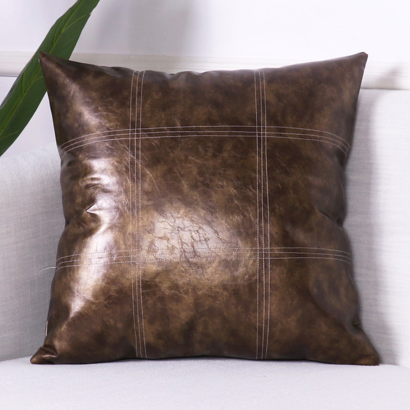 Luxury Leather Sofa Pillow