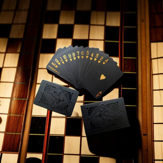 Black Gold Game Playing Cards
