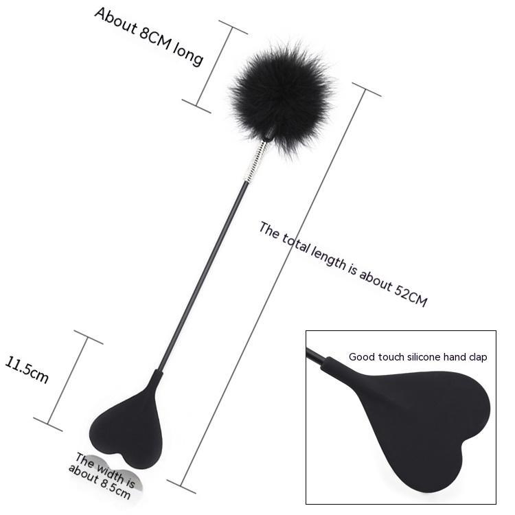 Flirting Feather Leather Racket - Adult Toy